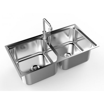 Chậu rửa bát inox sơn hà s82d